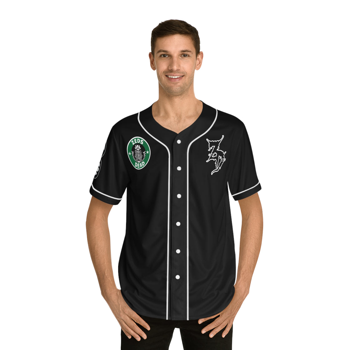 Zeds Dead Deadbeats Starbucks Rave Baseball Jersey | EDM Festivals 2024 Top Seller - EDMCLOTHINGSTORE