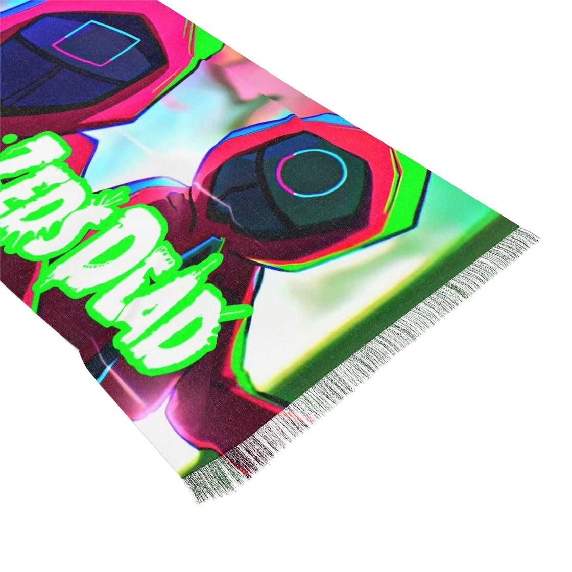 Zeds Dead Squid Games Pashmina EDM Festival Lightweight Pashmina Scarf Rave Design - EDMCLOTHINGSTORE