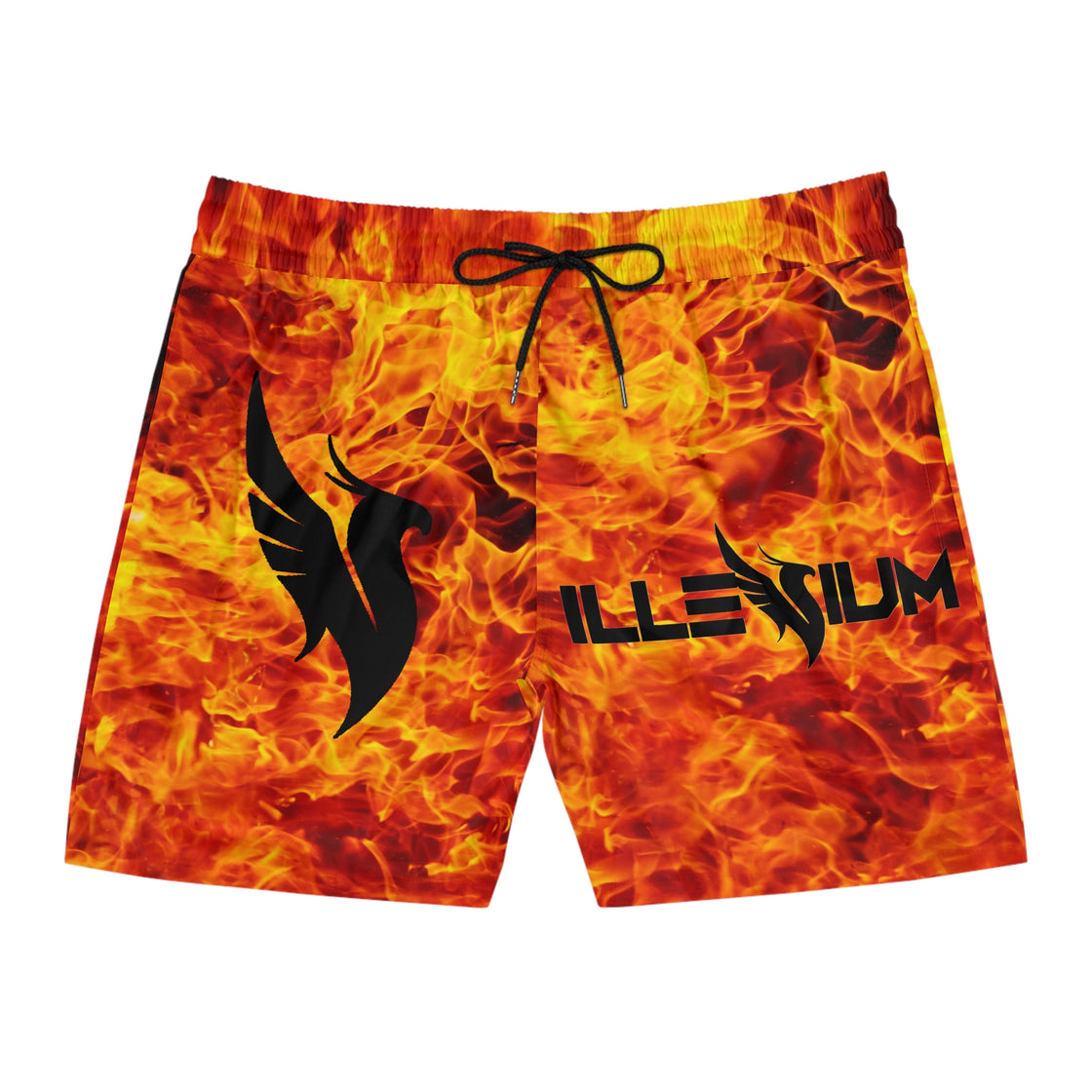 Illenium Merch Men's Mid-Length Swim Shorts (AOP) - EDMCLOTHINGSTORE