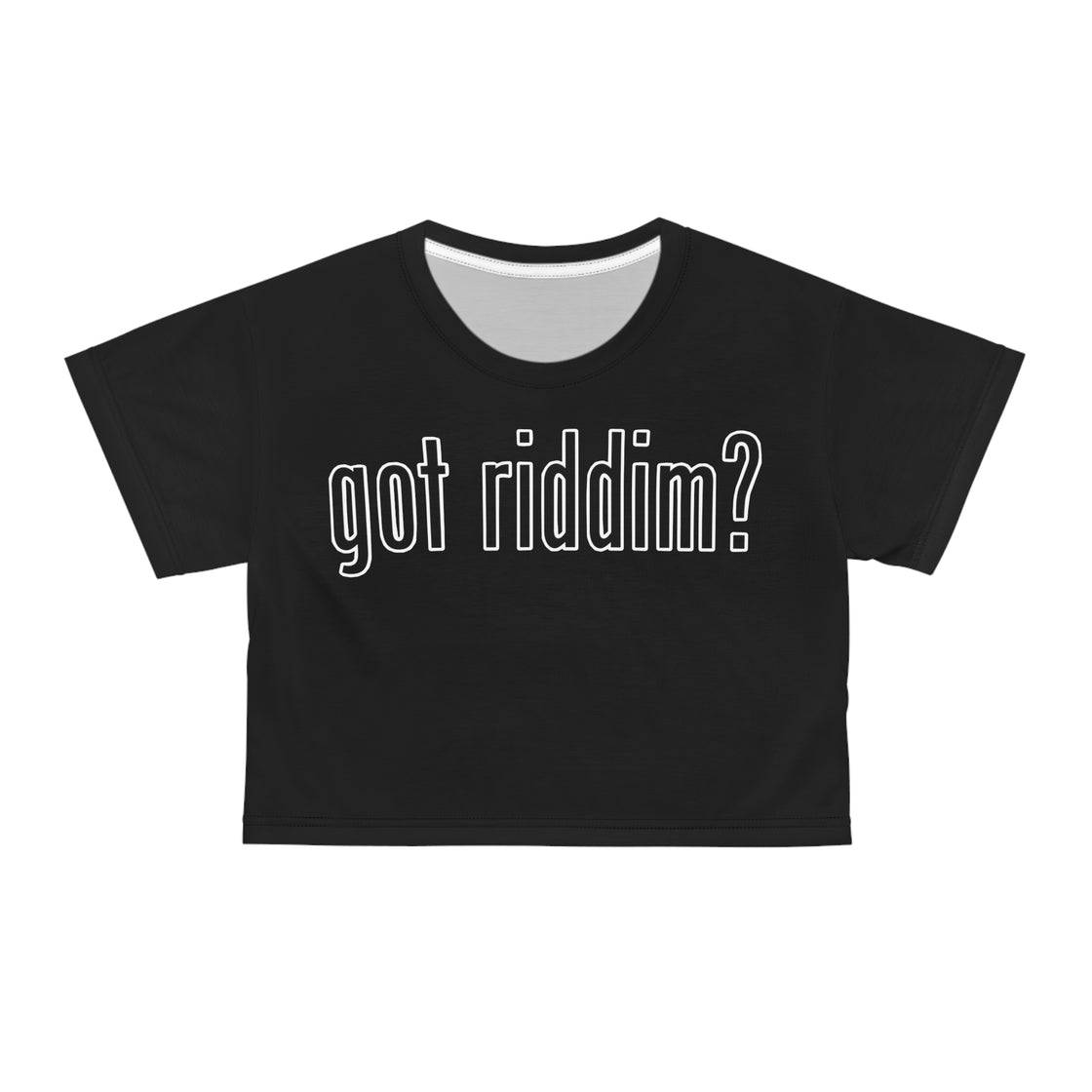 Got Riddim Crop Top Tee  Shirt | Alternative Fashion, Edgy Streetwear, Music Merch, Festival Outfit, Graphic Tee