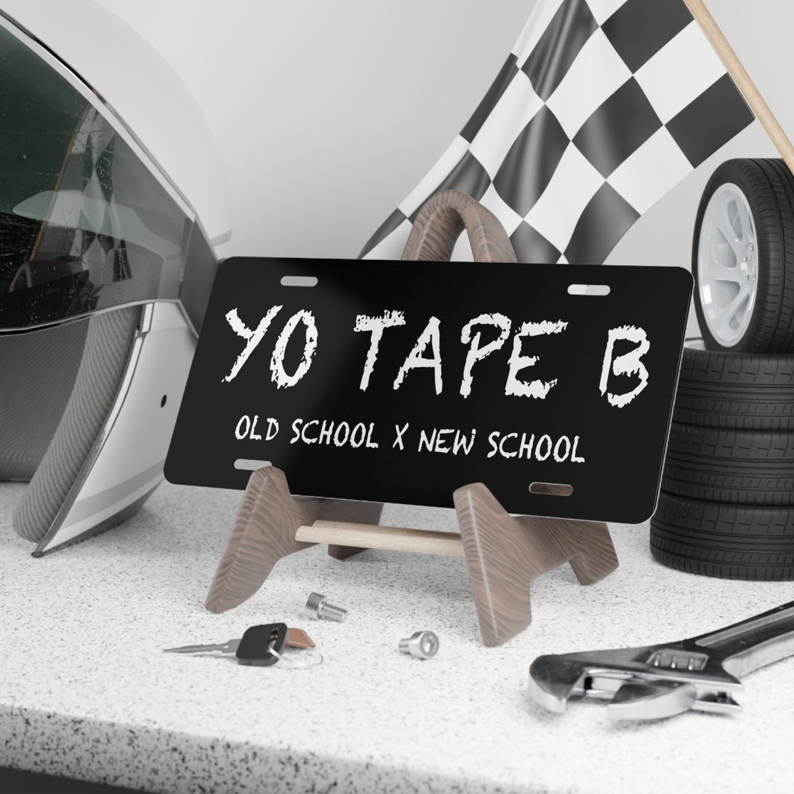 Tape B Car Plate - EDMCLOTHINGSTORE