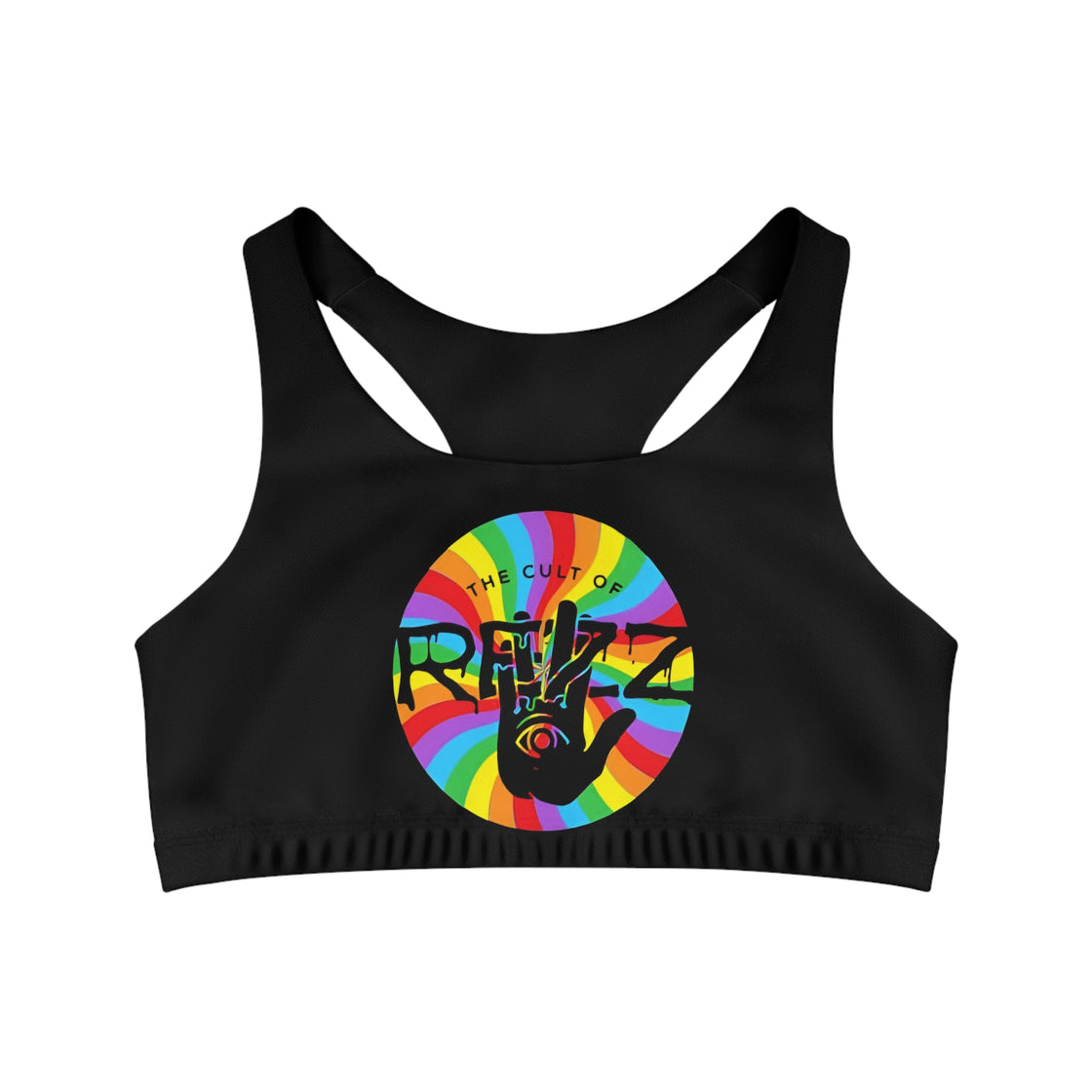 Rezz Crop Top Jersey Sports Bra - EDMCLOTHINGSTORE
