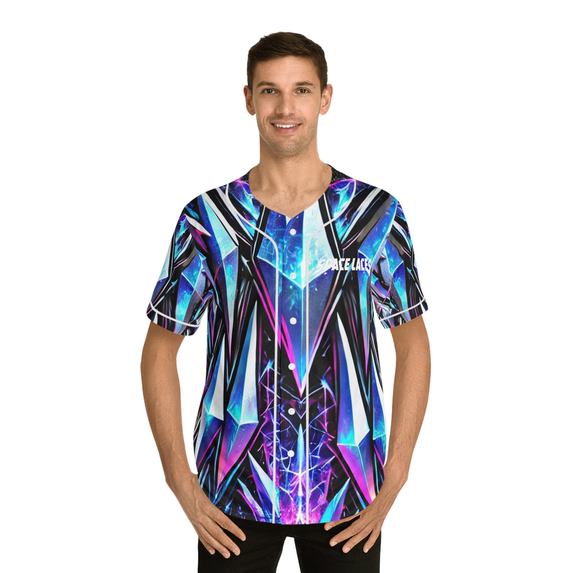 Space Laces Jersey (Blue Diamond) - EDMCLOTHINGSTORE