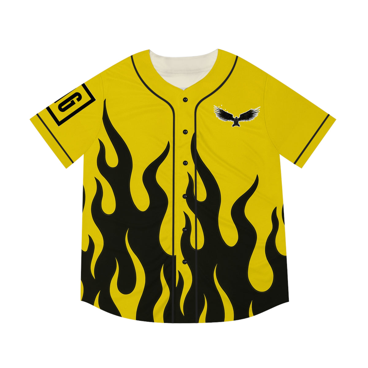 Sullivan King Jersey (Black & Yellow Fire)