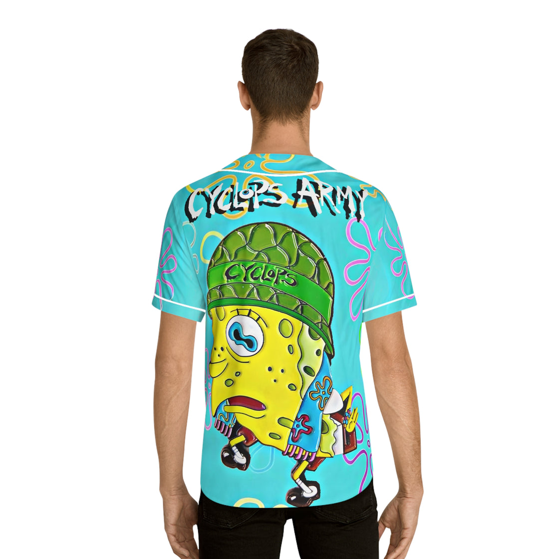 Subtronics Spongbob Jersey Cyclops Cove Jersey Rave Jersey EDM Jersey 2 - EDMCLOTHINGSTORE