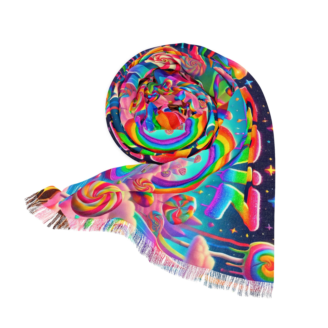 GRIZ Pashmina (Candyland) Lightweight Scarf - EDMCLOTHINGSTORE