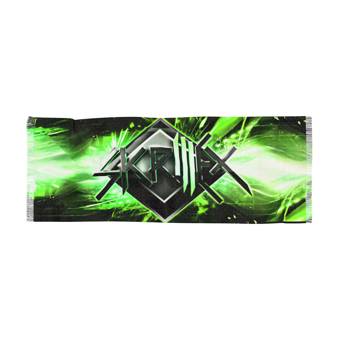 Green Skrillex Pashmina Lightweight Scarf Rave Pashmina - EDMCLOTHINGSTORE