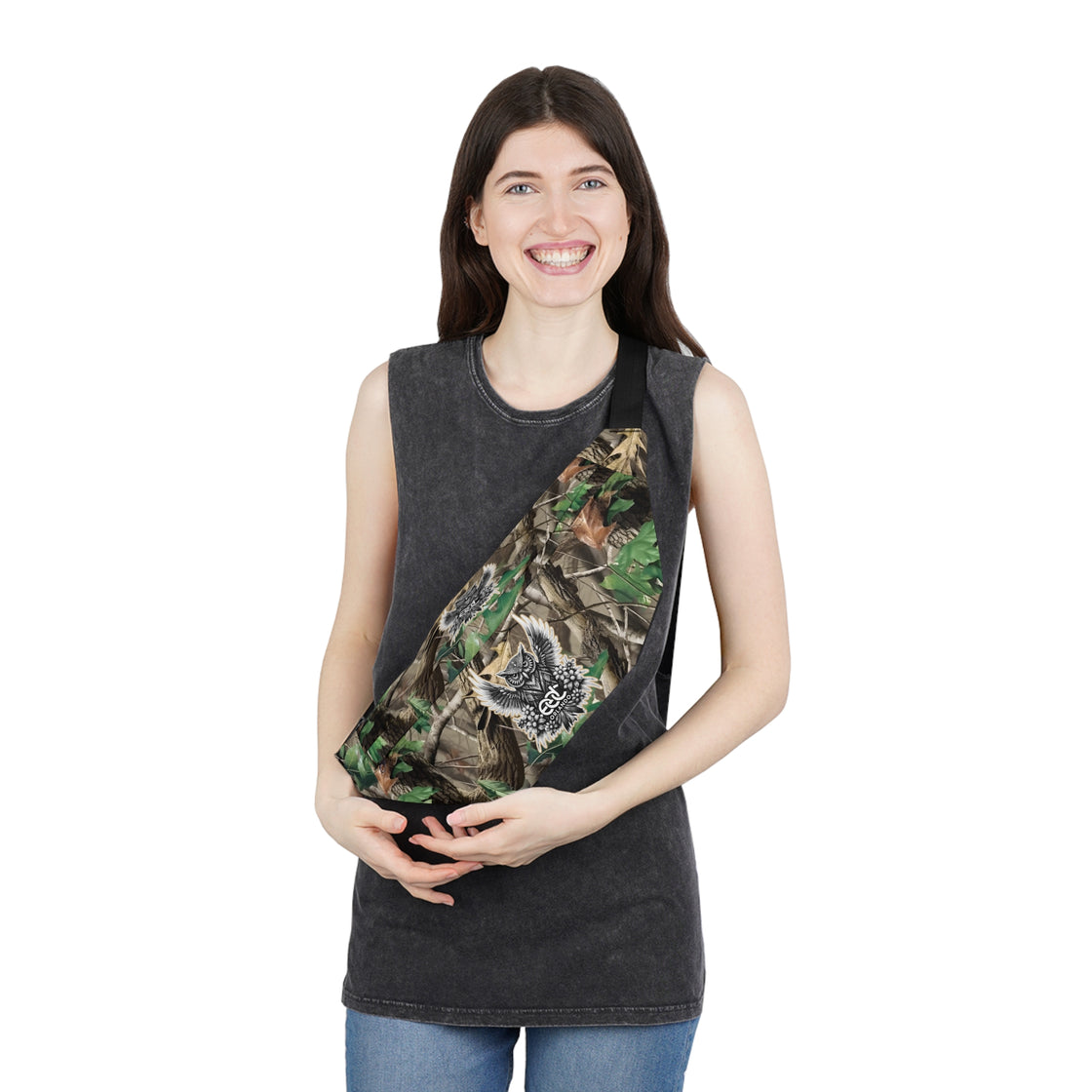 Camo EDM Artist Sling Bag Large Fanny Pack - EDMCLOTHINGSTORE