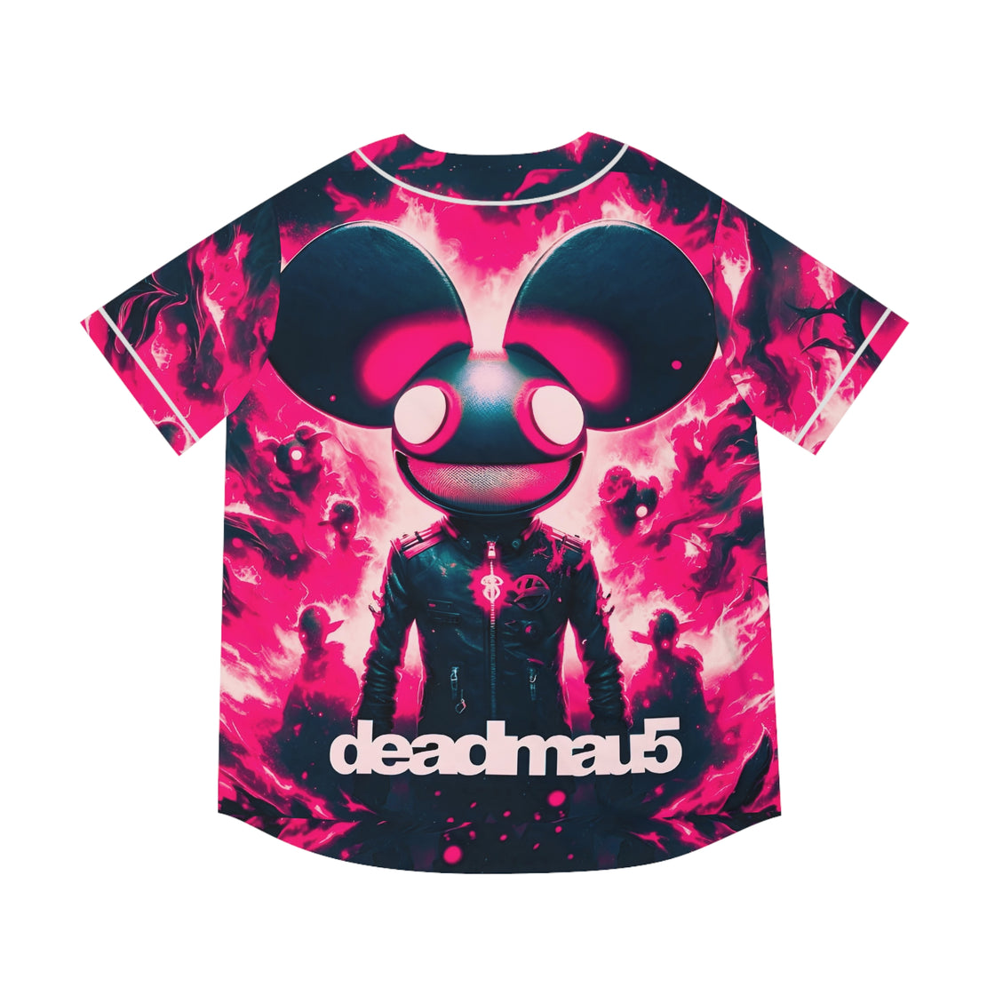Deadmau5 Jersey (Pink Fire) Edm Rave Jersey - EDMCLOTHINGSTORE