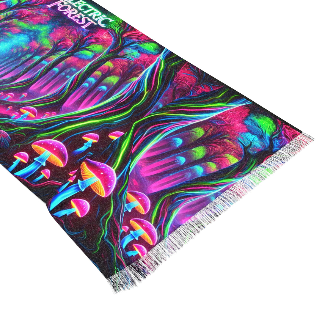 Pashmina Scarf Electric Forest Edm Lightweight - EDMCLOTHINGSTORE