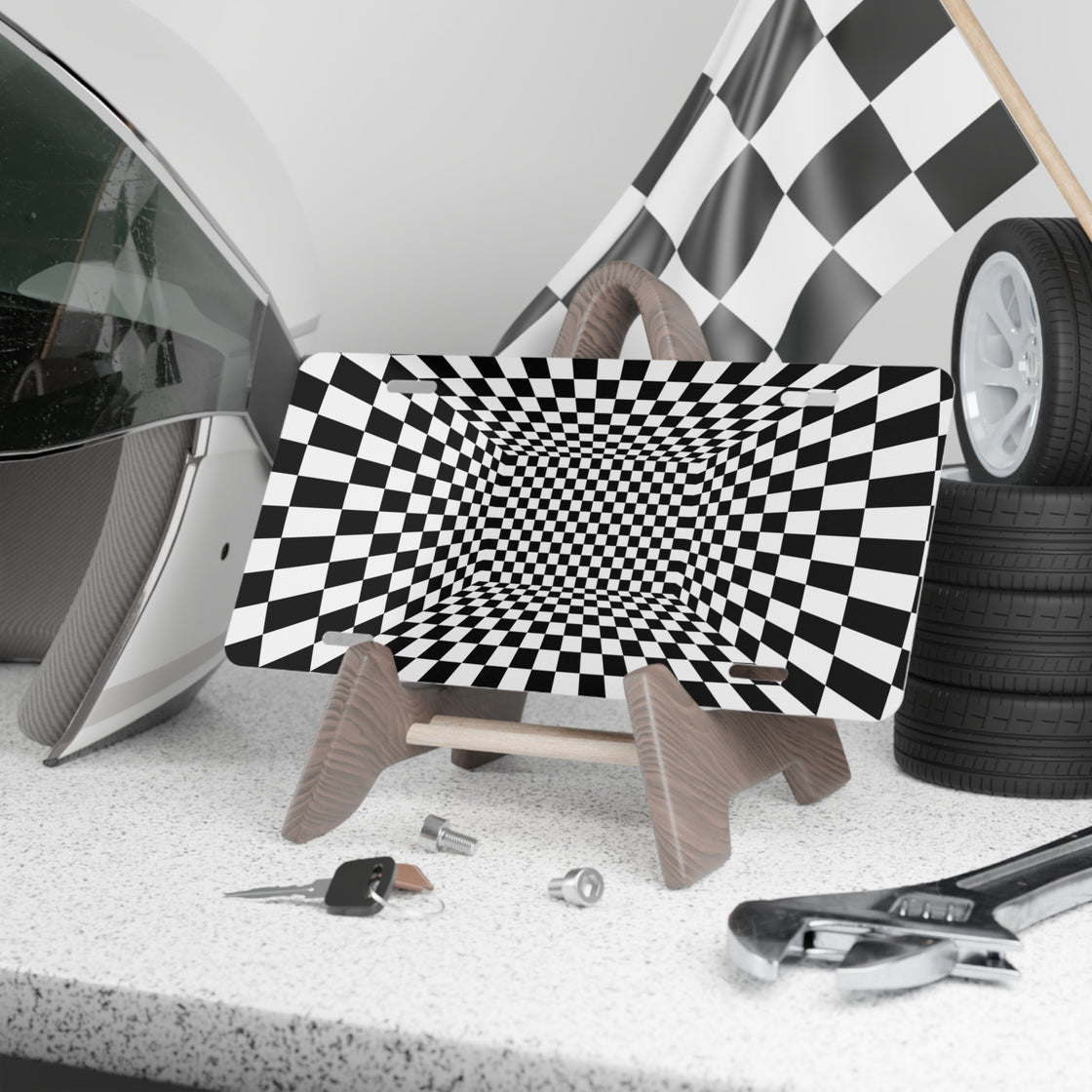 Psychedelic Car Plate - EDMCLOTHINGSTORE