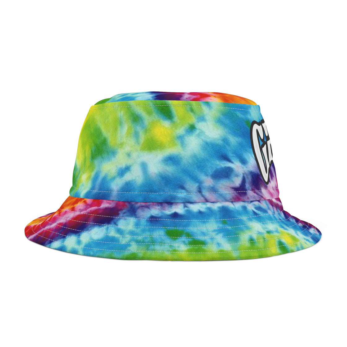 Griz Tye Dye Psychedelic Bucket Hat - Vibrant EDM Festival Gear - EDMCLOTHINGSTORE