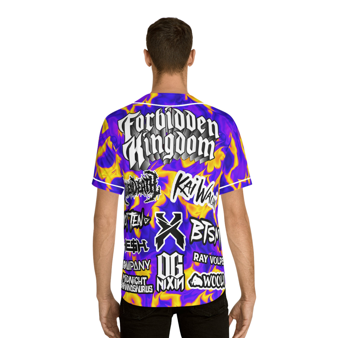 Exclusive Purple Camo Forbidden Kingdom Jersey Excision Svdden Death Komapny Roit Ten Wooli BTSM  Hesh OG Nixon Kia Waichi - EDMCLOTHINGSTORE