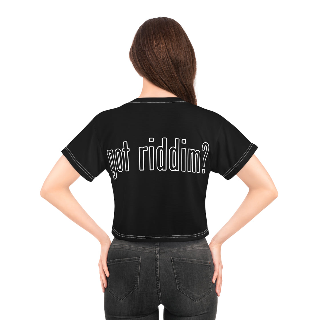 Got Riddim Crop Top Tee  Shirt | Alternative Fashion, Edgy Streetwear, Music Merch, Festival Outfit, Graphic Tee