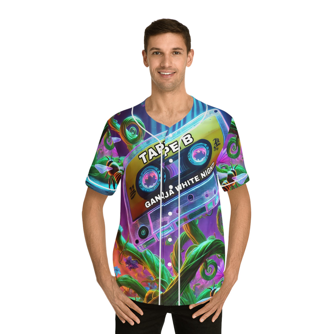 Tape B x Ganja White Night Jersey Ganja Tape Jersey - EDMCLOTHINGSTORE