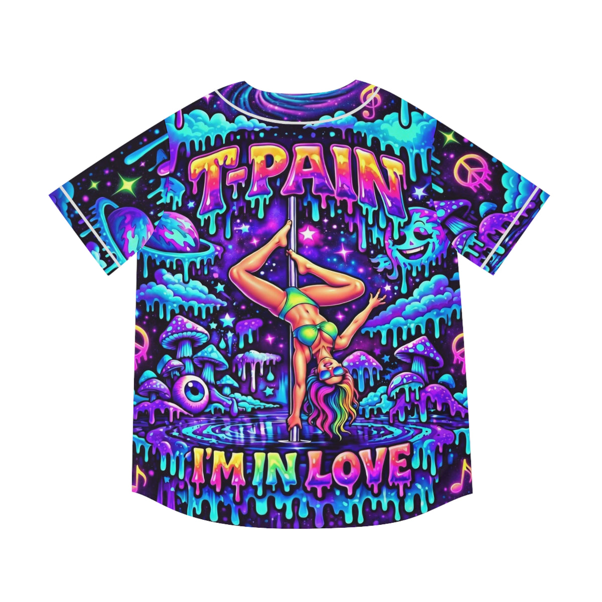 T-Pain "I'm in Love" Trippy Rave Baseball Jersey