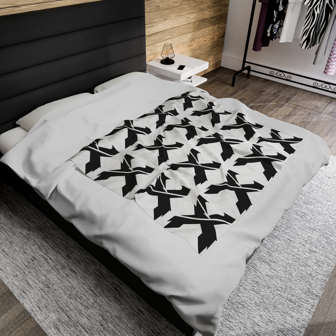 Excision Velveteen Plush Blanket - EDMCLOTHINGSTORE