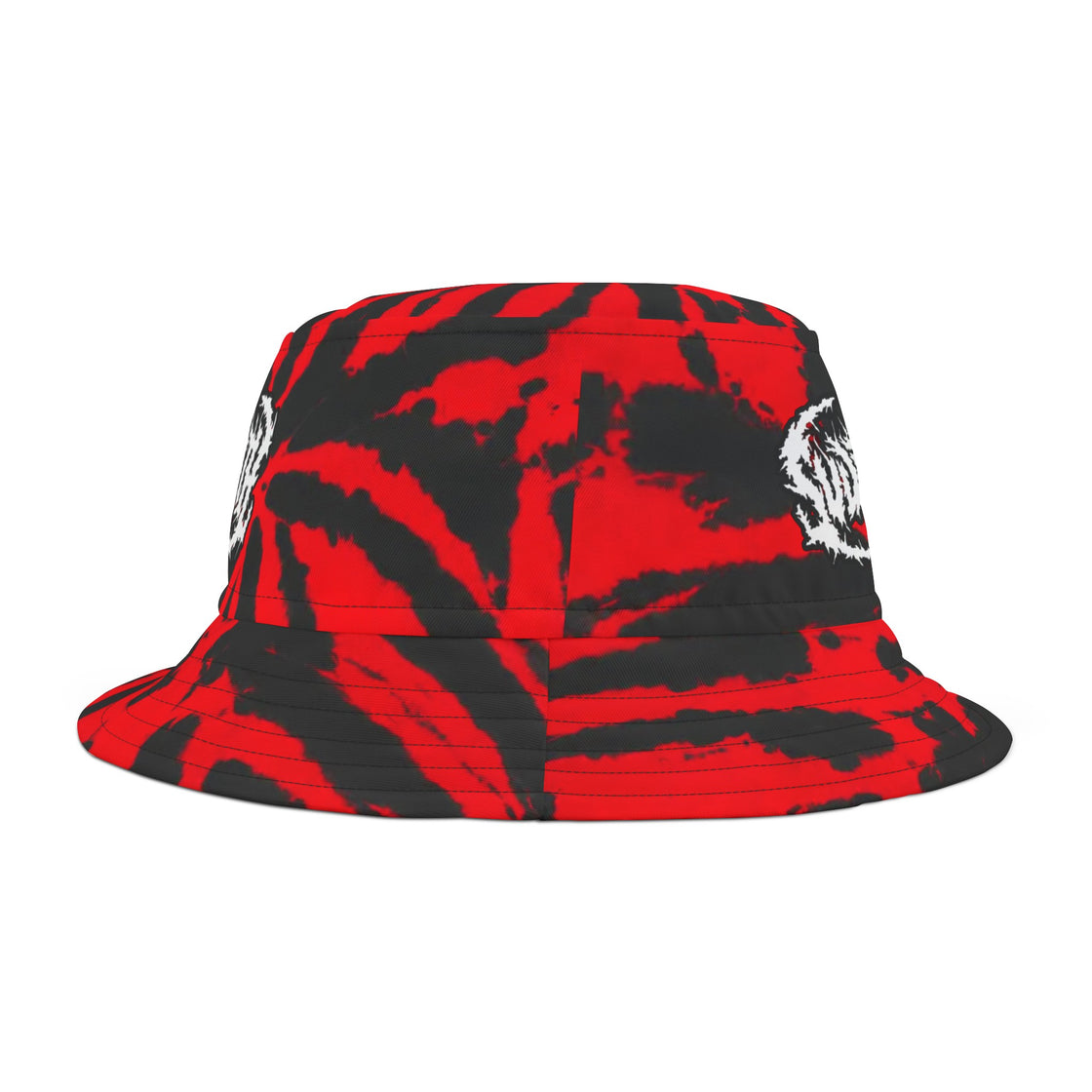 Svdden Death Red & Black Tie-Dye Bucket Hat - Unleash Your Festival Vibes! Edm Bucket Hat - EDMCLOTHINGSTORE