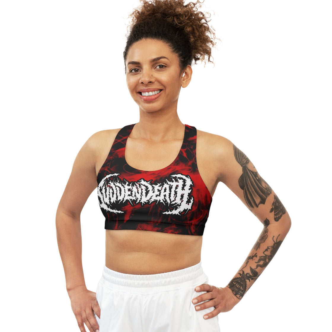 Svdden Death Crop Top Jersey Sports Bra - EDMCLOTHINGSTORE