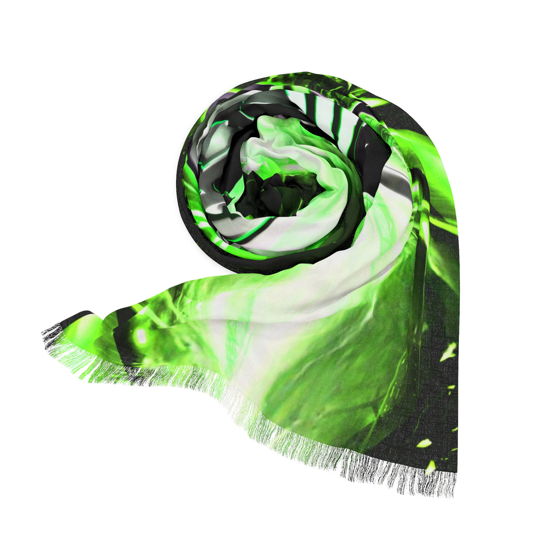 Green Skrillex Pashmina Lightweight Scarf Rave Pashmina - EDMCLOTHINGSTORE