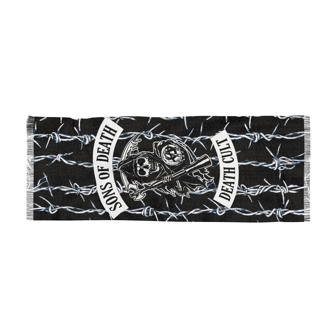 Svdden Death Pashmina Death CLT EDM Pashmina Rave Pashmina Lightweight Scarf - EDMCLOTHINGSTORE