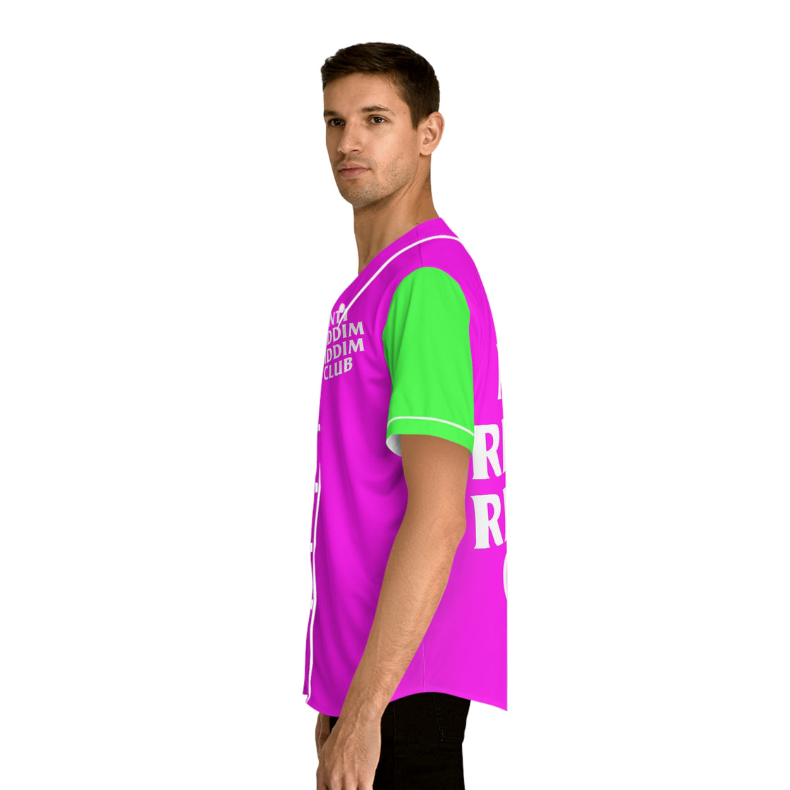 Anti Riddim Riddim Club Jersey (PINK & GREEN) - EDMCLOTHINGSTORE