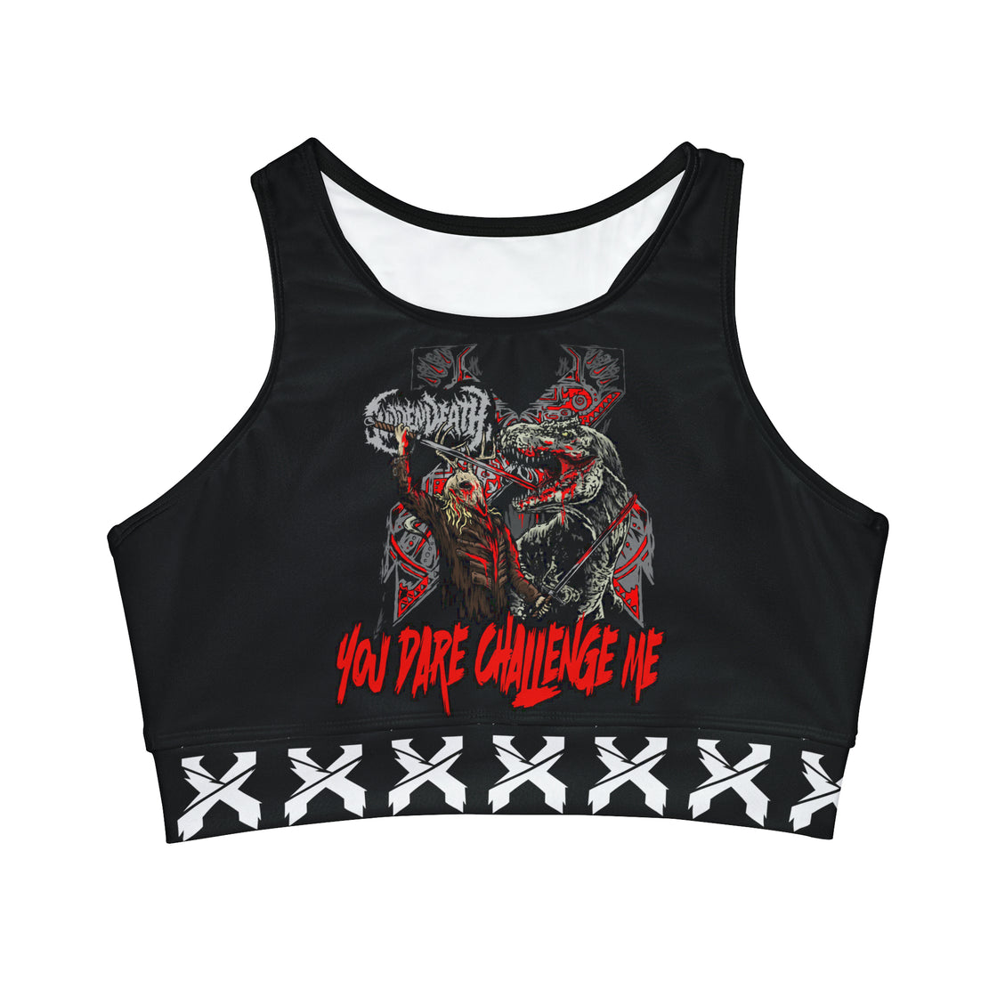 Svdden Death Excison Crop Top Jersey Bikini Top - EDMCLOTHINGSTORE