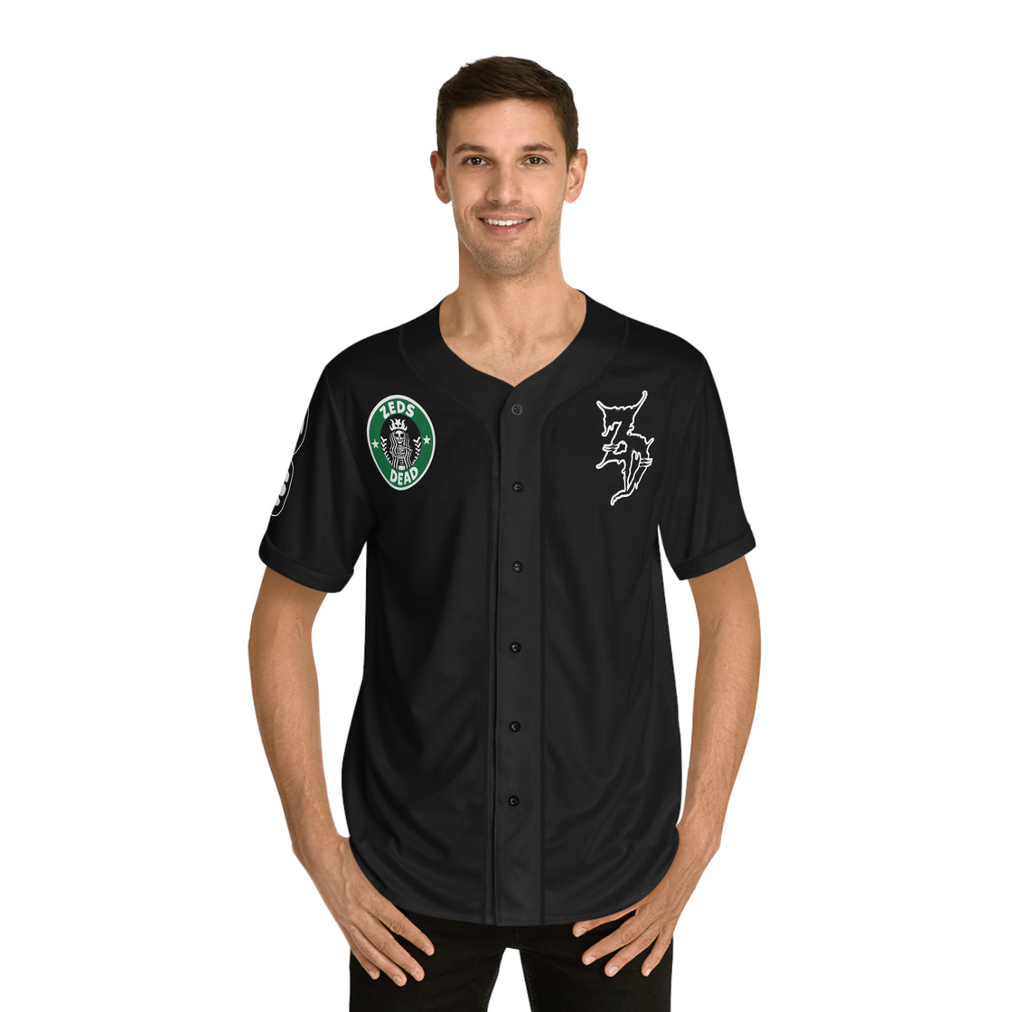 Zeds Dead Deadbeats Starbucks Rave Baseball Jersey | EDM Festivals 2024 Top Seller - EDMCLOTHINGSTORE