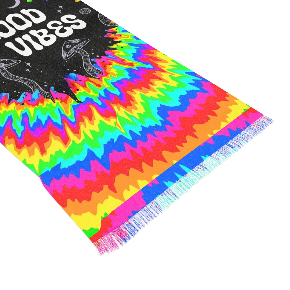 Good Vibes Pashminia Lightweight Scarf - EDMCLOTHINGSTORE
