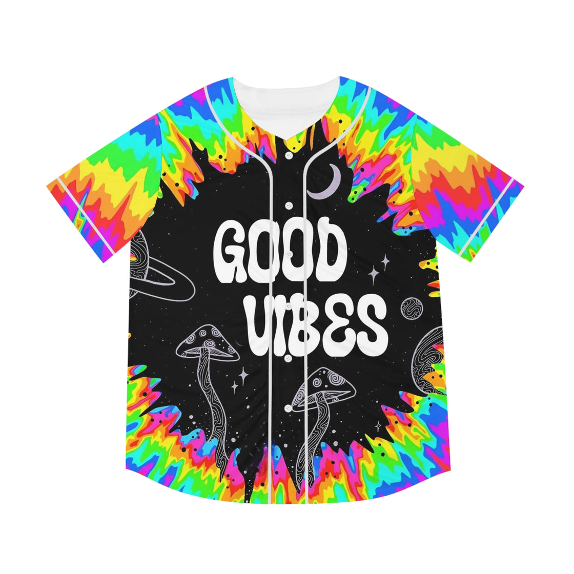 Good Vibes Colorful Jersey EDM Clothing Rave Clothing - EDMCLOTHINGSTORE