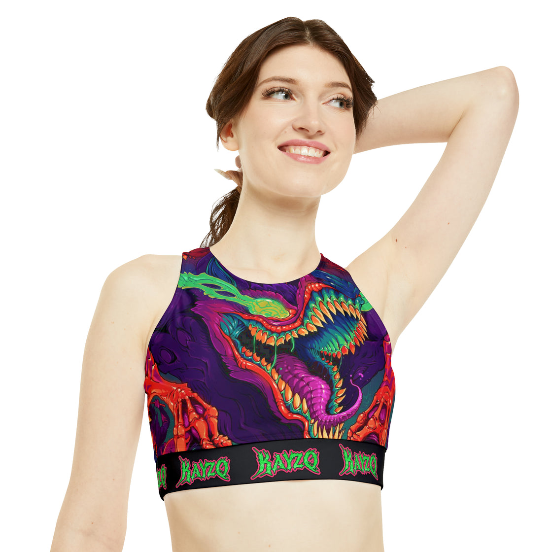 KAYZO Crop Top Jersey Bikini Top - EDMCLOTHINGSTORE