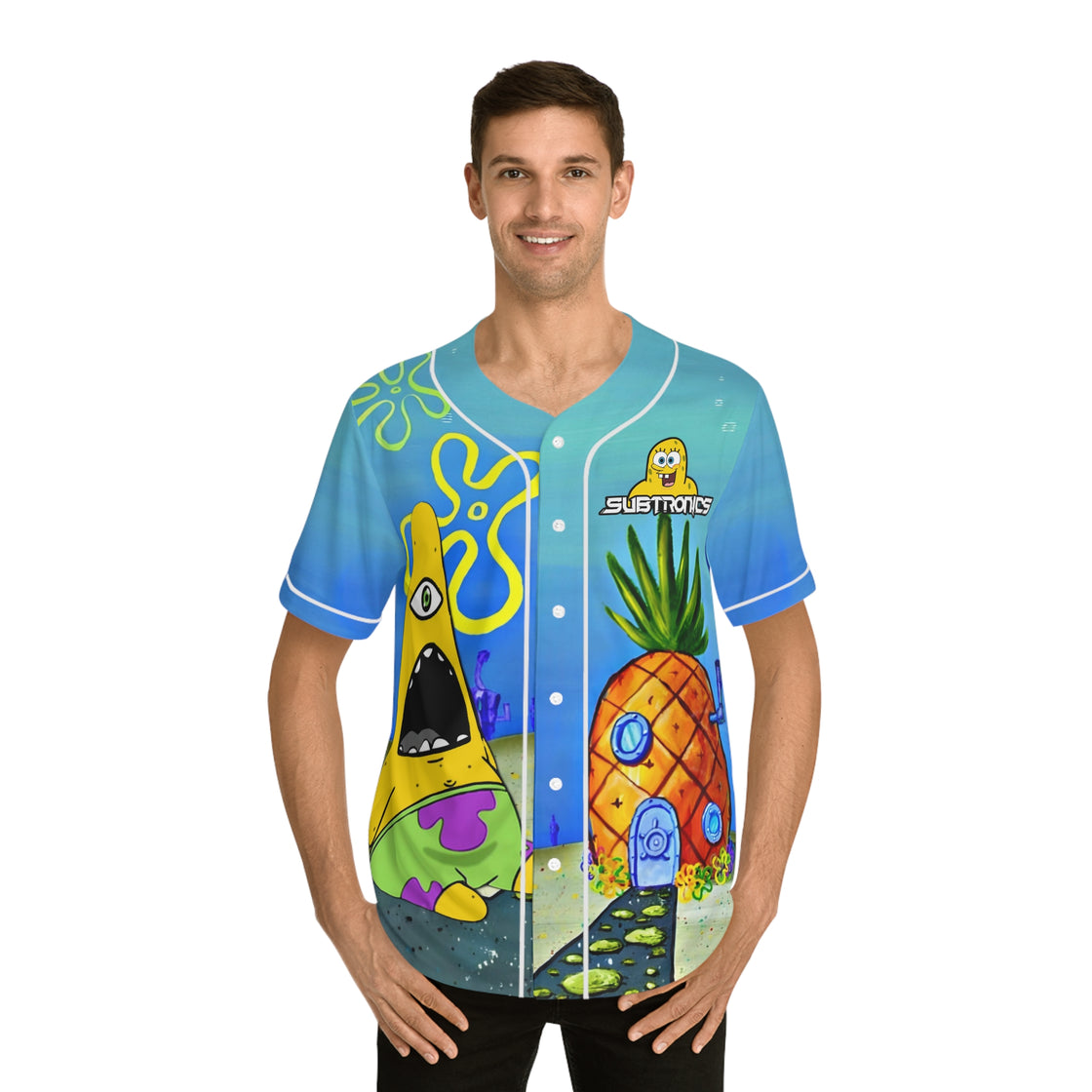 Subtronics SpongeBob Jersey Cyclops Cove Jersey Rave Jersey EDM Jersey SpongeBob Jersey - EDMCLOTHINGSTORE