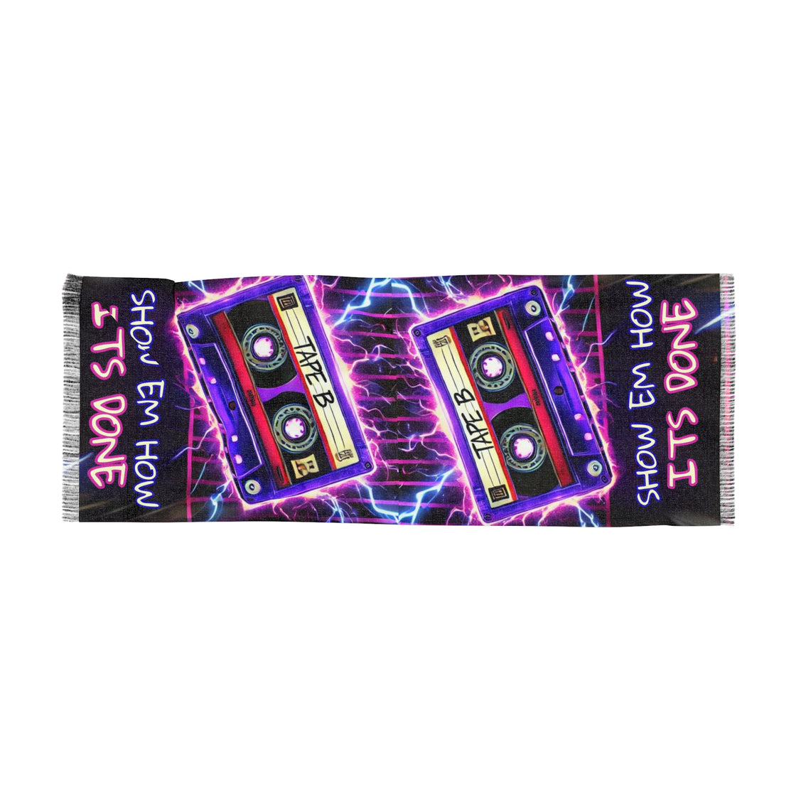 Tape B Pashmina Lightweight Scarf (Show ‘Em How It’s Done) - EDMCLOTHINGSTORE