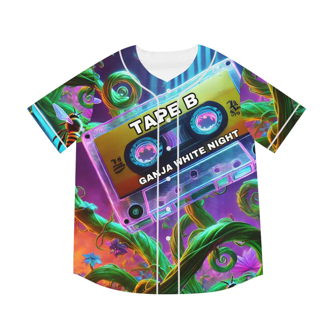 Tape B x Ganja White Night Jersey Ganja Tape Jersey - EDMCLOTHINGSTORE