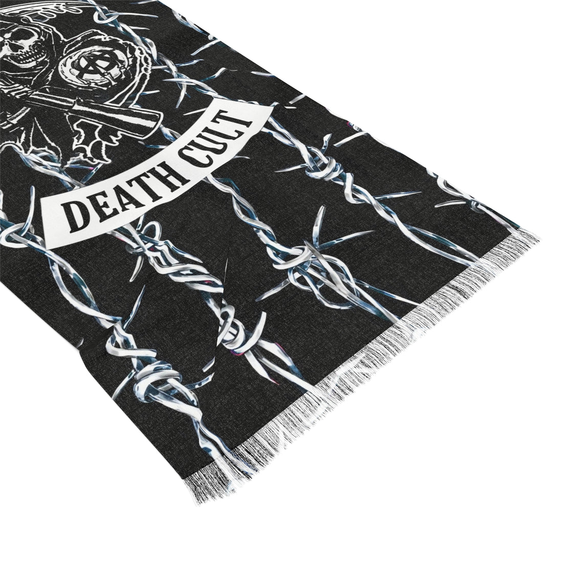 Svdden Death Pashmina Death CLT EDM Pashmina Rave Pashmina Lightweight Scarf - EDMCLOTHINGSTORE