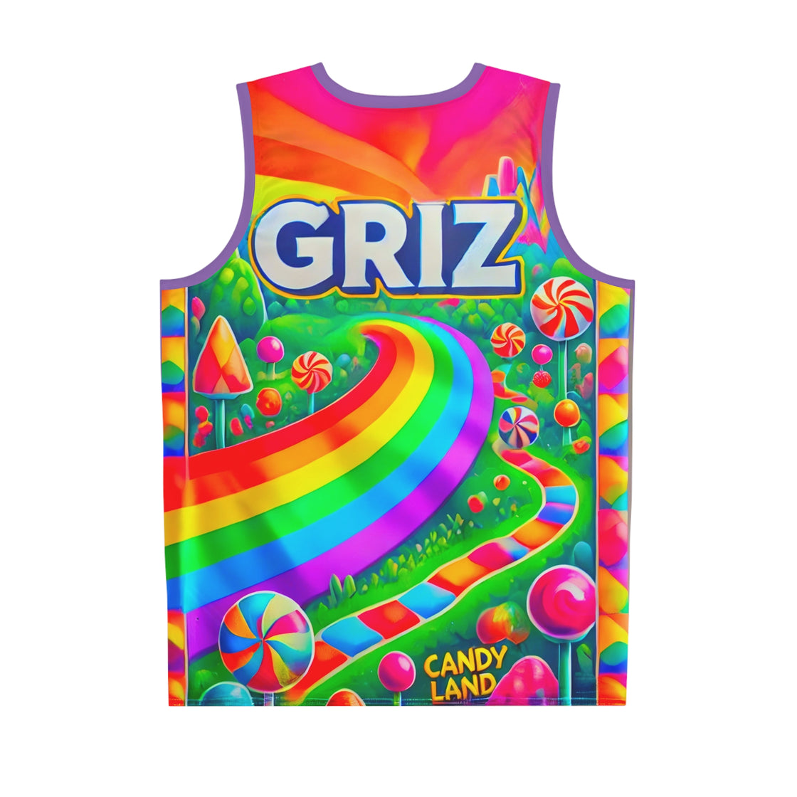 GRIZ Basketball Jersey (Candy Land Theme) - EDMCLOTHINGSTORE