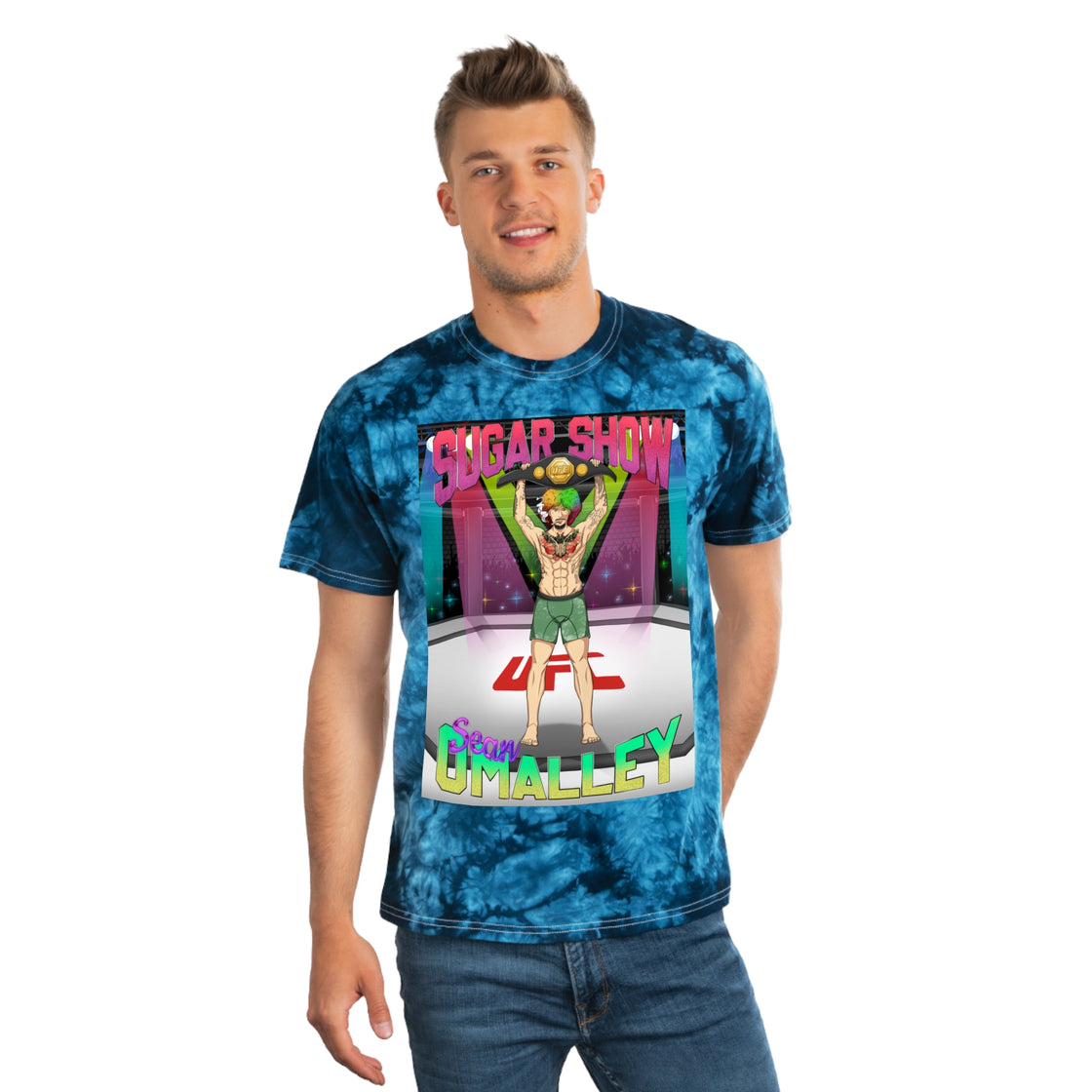 Tie-Dye Tee, Crystal - EDMCLOTHINGSTORE