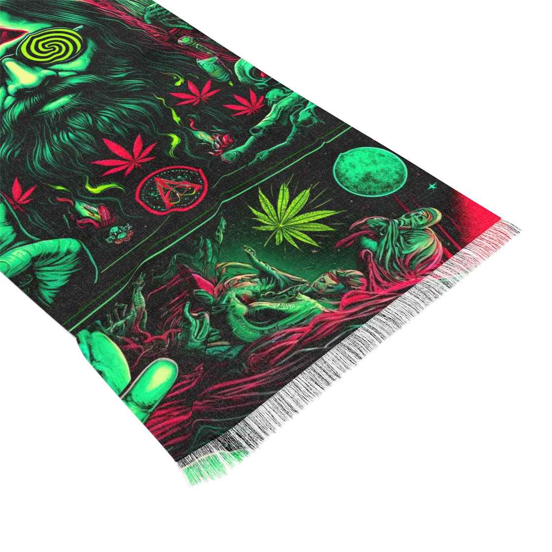 All Seeing Pashmina Lightweight Scarf Rave Pashmina - EDMCLOTHINGSTORE