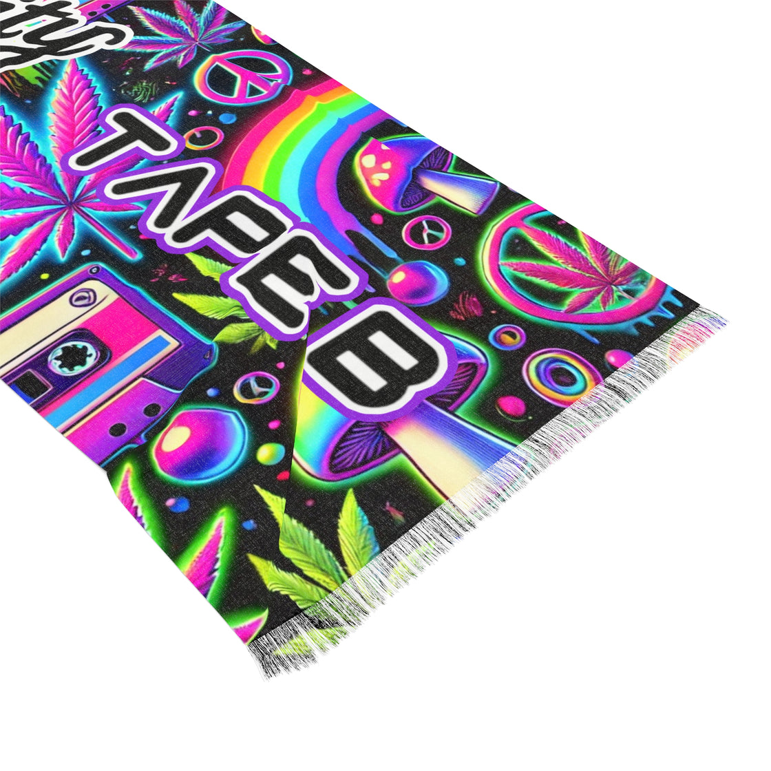 Levity Tape B Pashmina Lightweight Scarf - EDMCLOTHINGSTORE