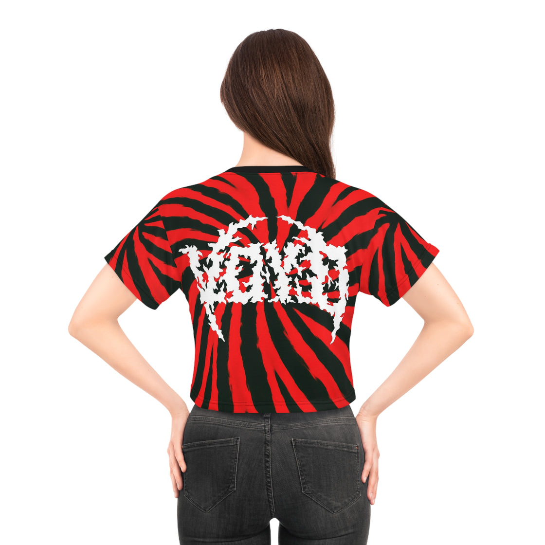 Sudden Death Tye Top Crop Tee  Shirt | Alternative Fashion, Edgy Streetwear, Music Merch, Festival Outfit, Graphic Tee