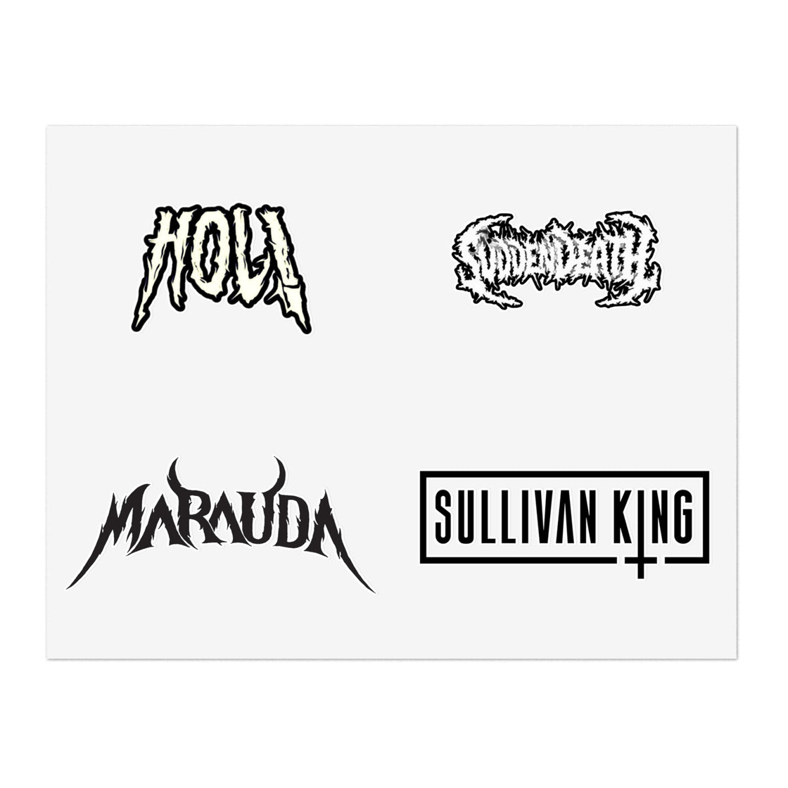 Heavy Dubstep Sticker Sheets - EDMCLOTHINGSTORE