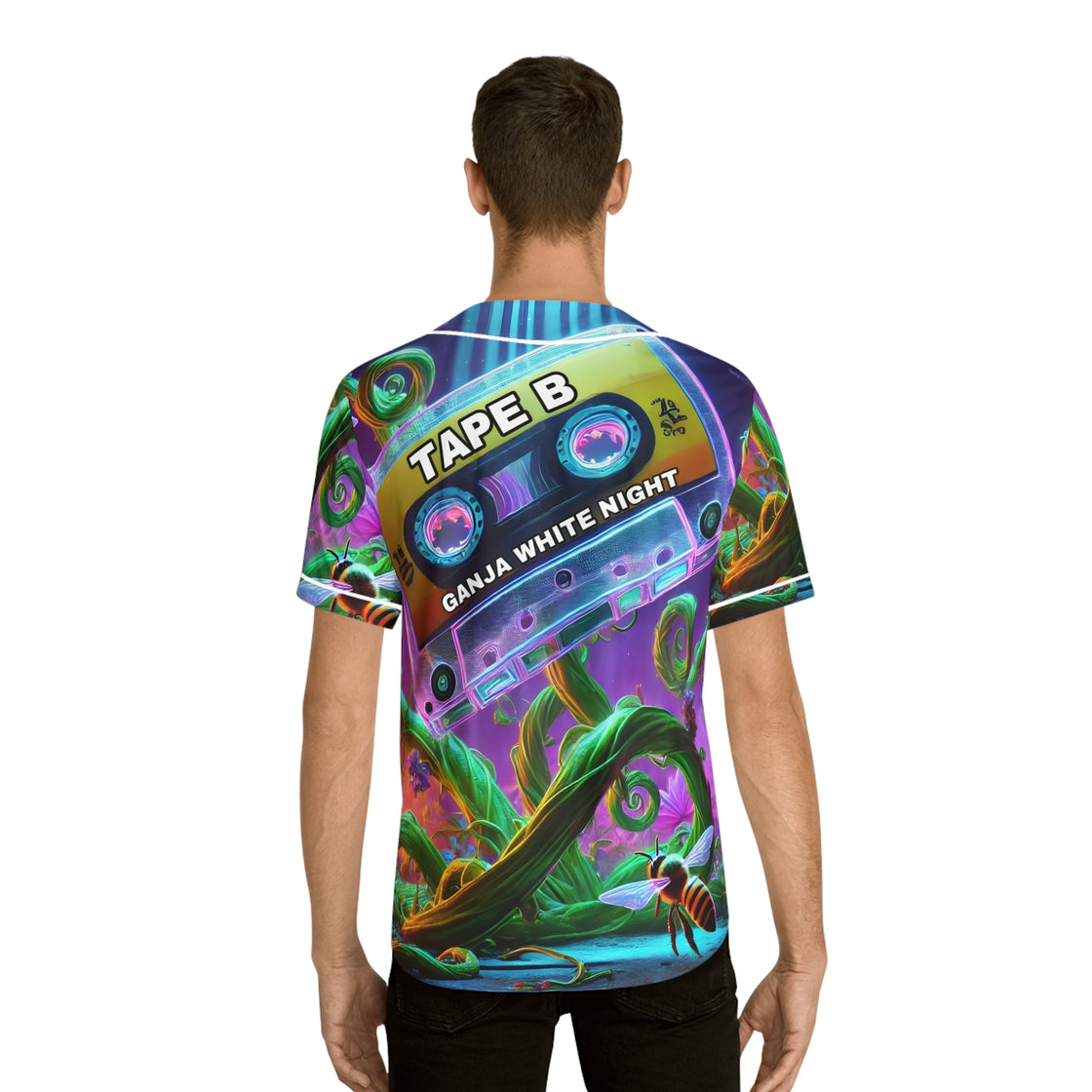 Tape B x Ganja White Night Jersey Ganja Tape Jersey - EDMCLOTHINGSTORE