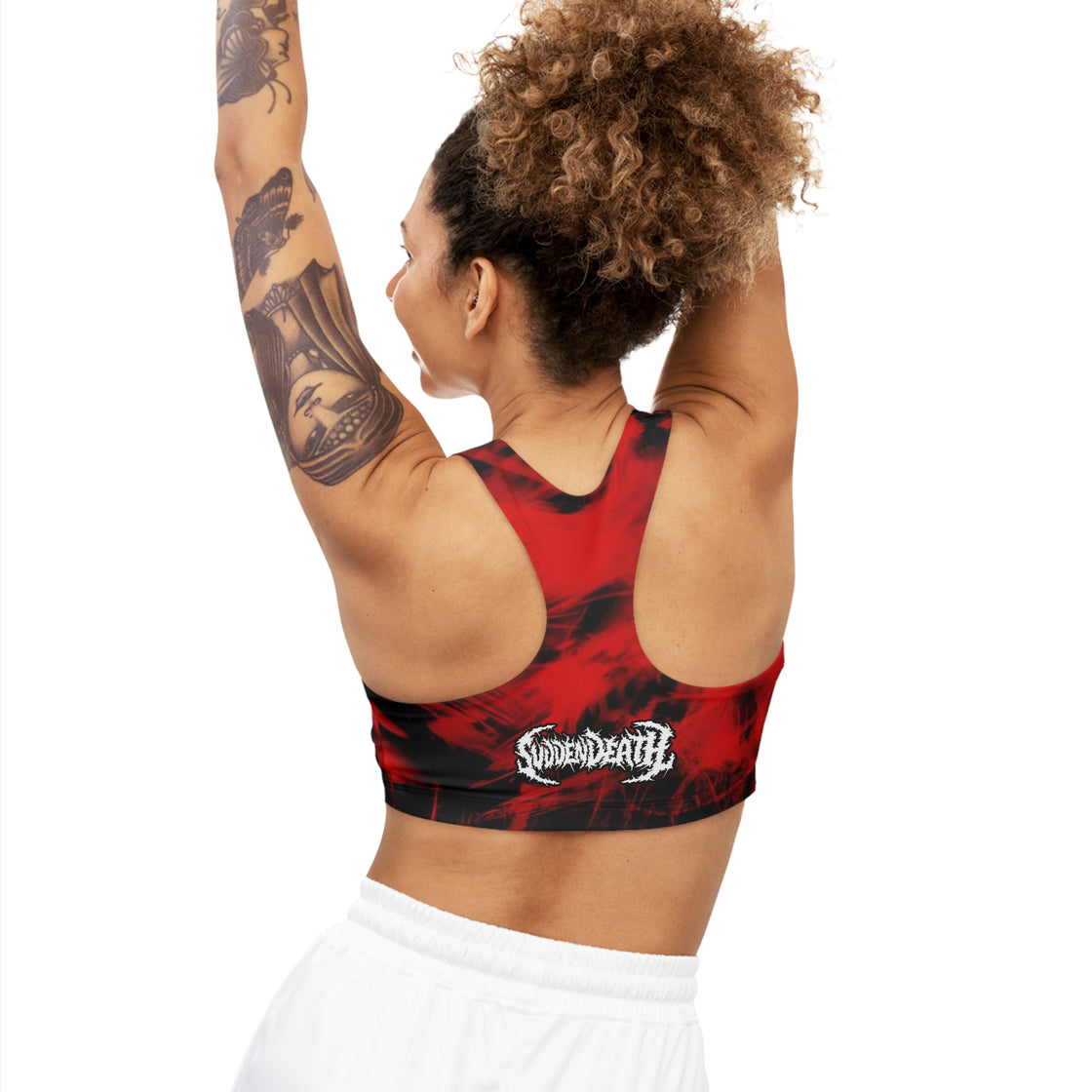 Svdden Death Crop Top Jersey Sports Bra - EDMCLOTHINGSTORE