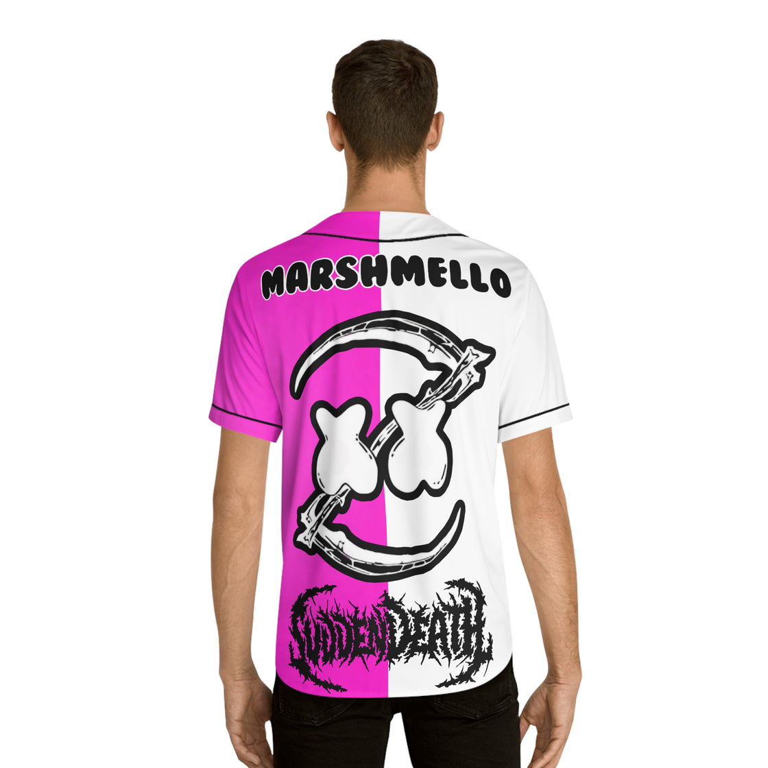 Marshmellow Jersey B2B Svdden Death Jersey (PINK) EDC Las Vegas Lost Lands Merch 2024 - EDMCLOTHINGSTORE