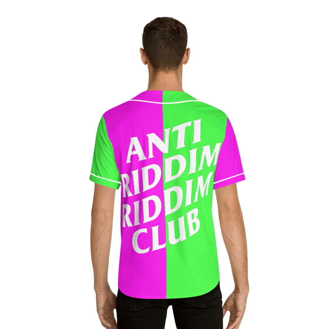 Anti Riddim Riddim Club Jersey (PINK & GREEN) - EDMCLOTHINGSTORE