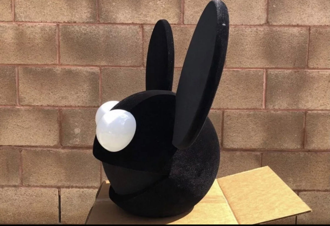 Deadmau5 Head Costume In All Black Festival Hat Rave Hat LED - EDMCLOTHINGSTORE