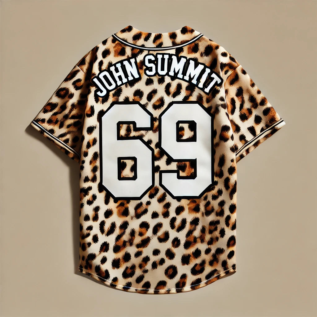 John Summit EDM Jersey Rave Jersey (Leopard) - EDMCLOTHINGSTORE