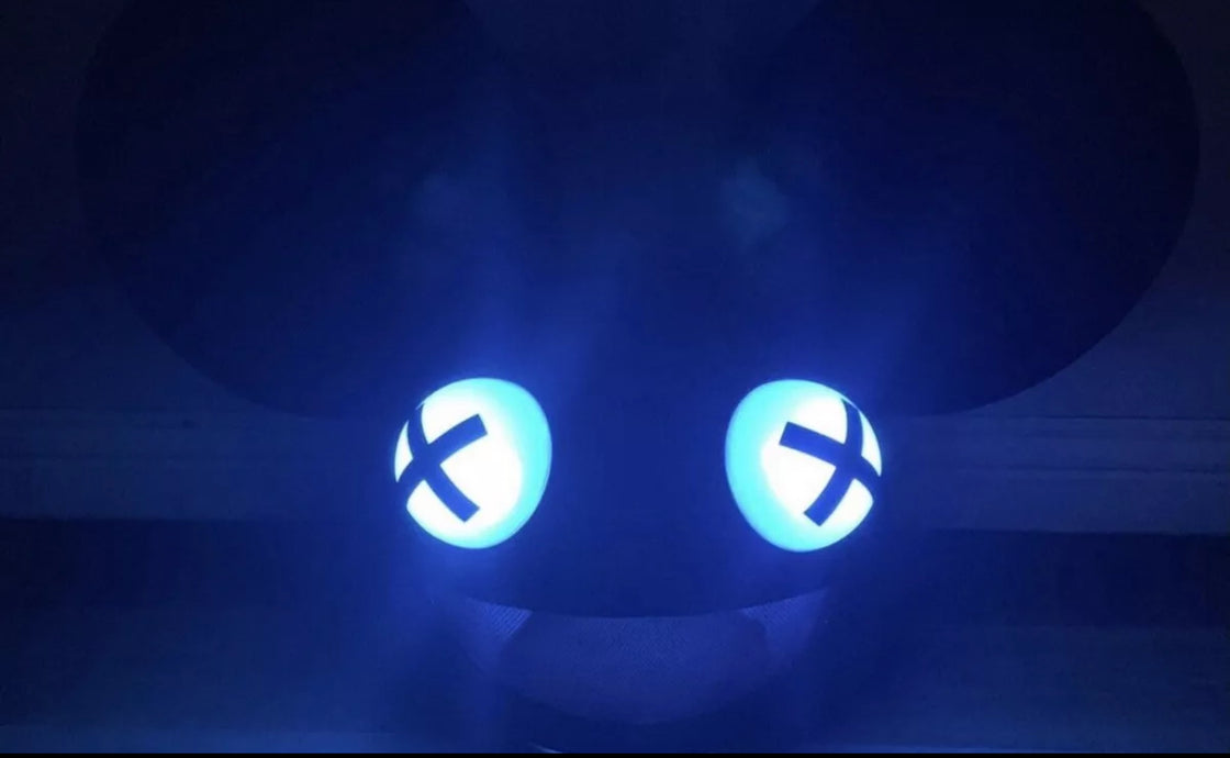 Red Deadmau5 Head Costume In Red Festival Hat Rave Hat LED - EDMCLOTHINGSTORE
