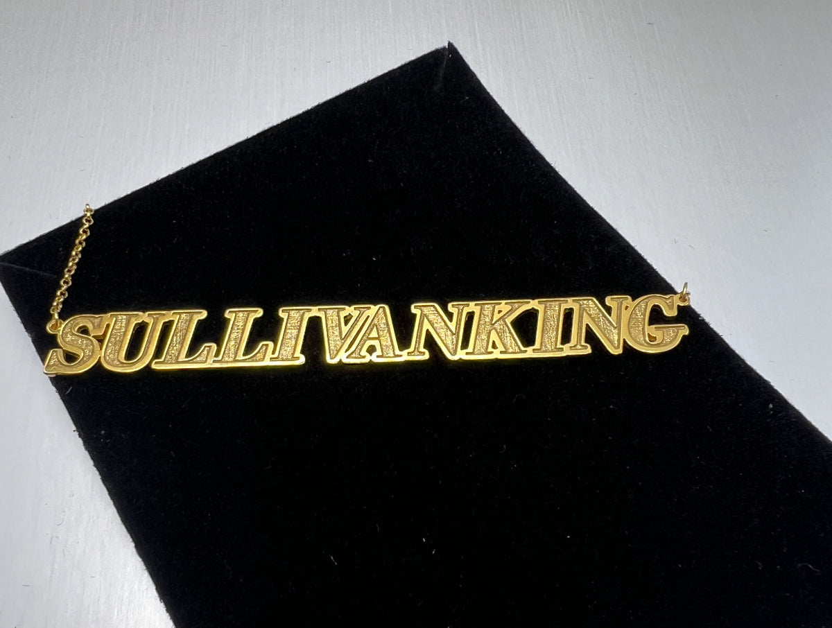 Sullivanking 14K Gold Necklace for Jersey