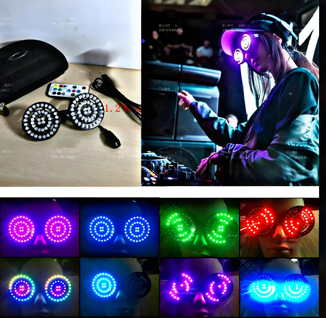 Rezz Edm Festival Rave LED Glasses - EDMCLOTHINGSTORE